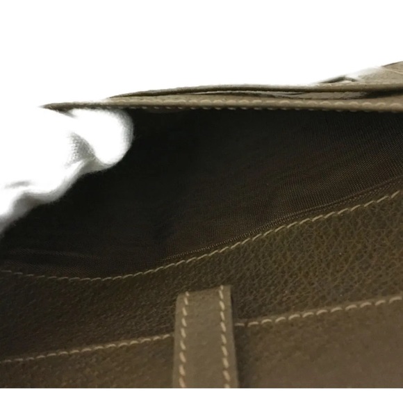 VINTAGE GUCCI GG Logo Shelly Line PVC Leather Long Trifold Wallet - Picture 7 of 8